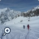 photo : Bientôt la cabane Bertol, dernière nuit avant Zermatt.