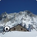 photo : La cabane d’Arpitettaz, au pied du Weisshorn